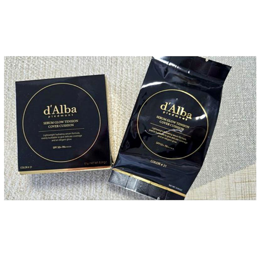 Dalba Serum Glow Tension Cover Cushion NO 23 Medium Beige 17g + Refill 17g Set