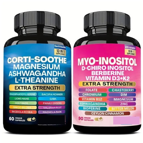 150 Capsules 13 in 1 Cortisoothe 16 in 1 Myoinositol Blend Daily Dietary