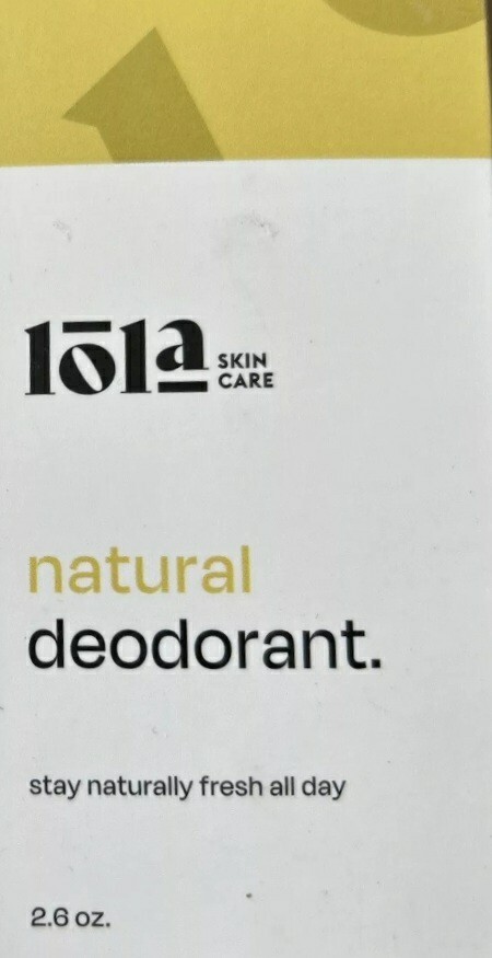 Lola Skincare Natural Deodorant Skin Friendly Ingredients – 2.6 oz, EXP 01/2025