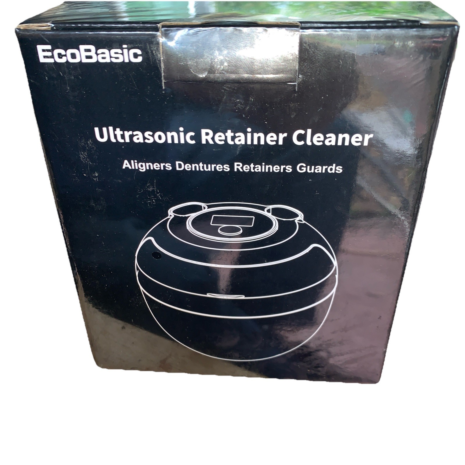 ECOBASIC ULTRASONIC RETAINER CLEANER MACHINE DENTURES MOUTH GUARDS