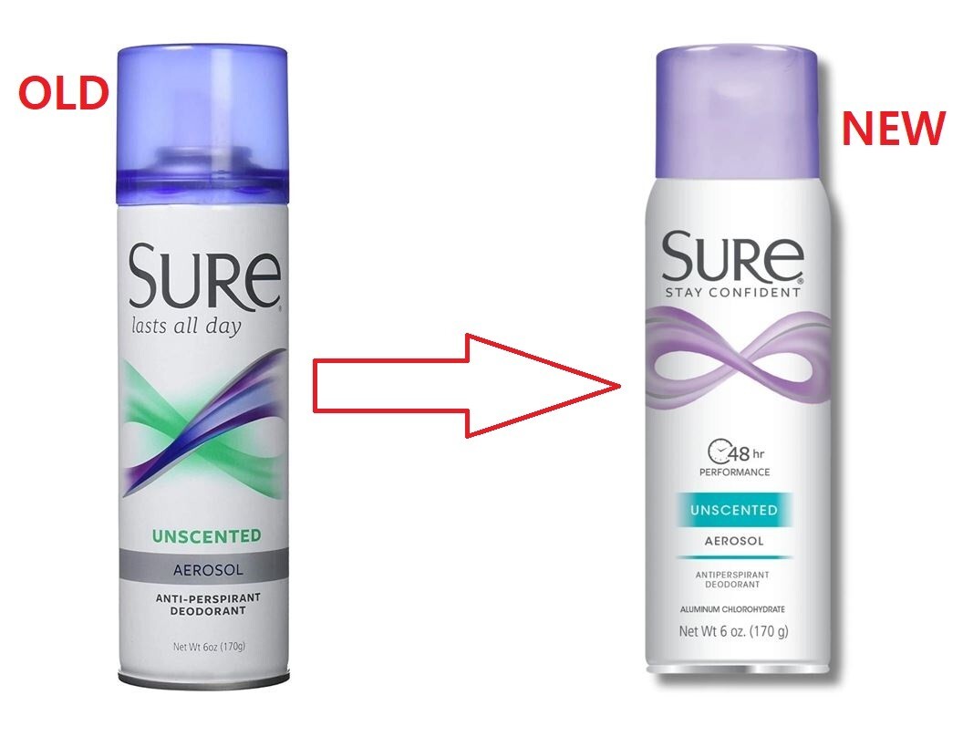 3 PACK SURE Unscented Aerosol Spray Anti-Perspirant Deodorant 6 oz. Last All Day