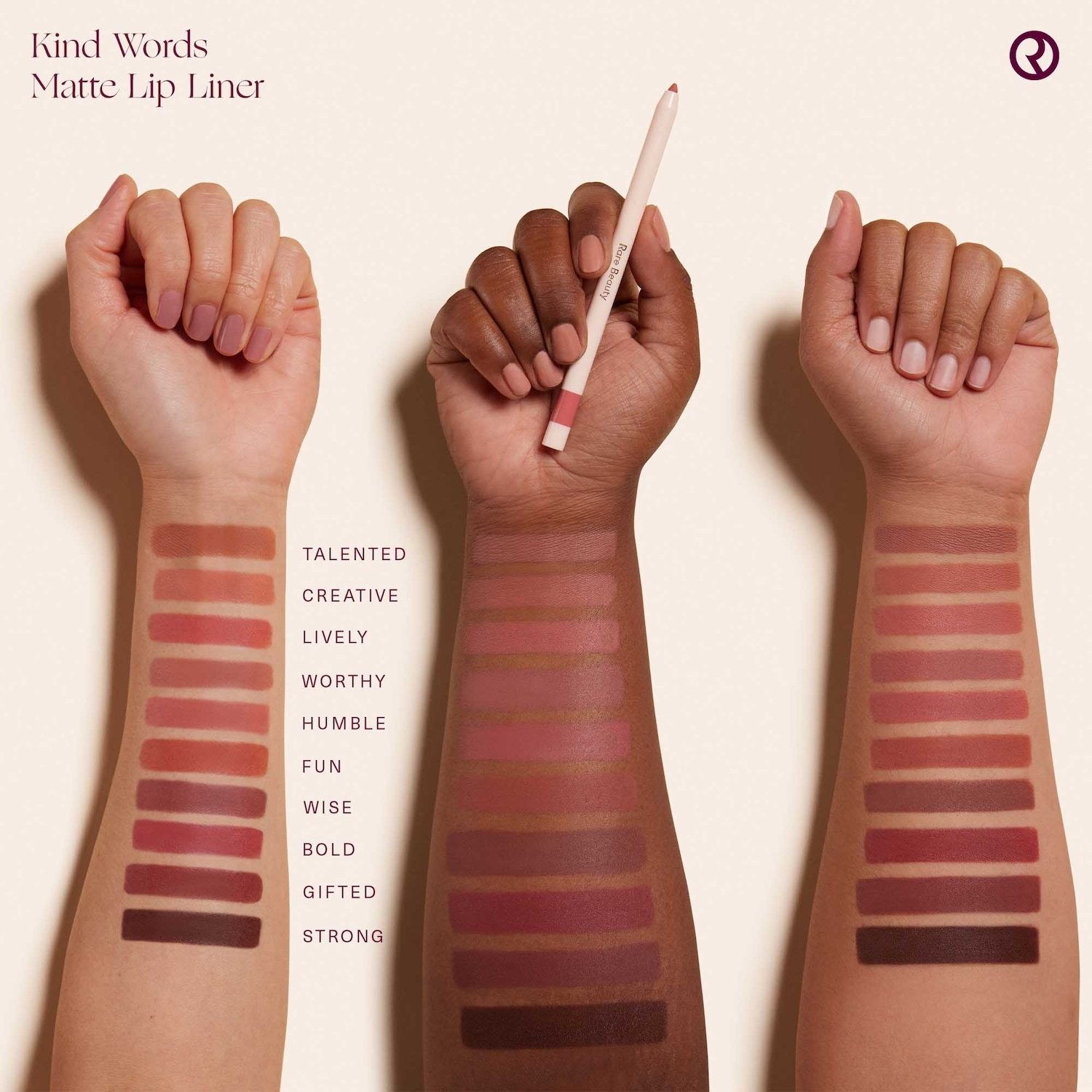 NIB 100% Authentic Rare Beauty Kind Words Lip Liner, 9 SHADES, 0.4 g