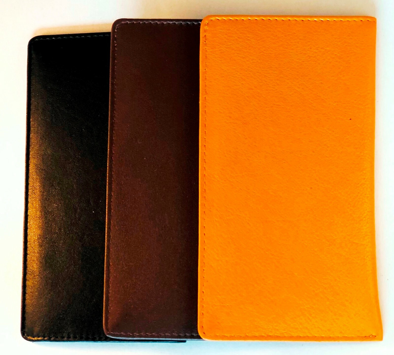 Standard size quality Nappa Leather Eyeglass / Glasses slip case – Various
