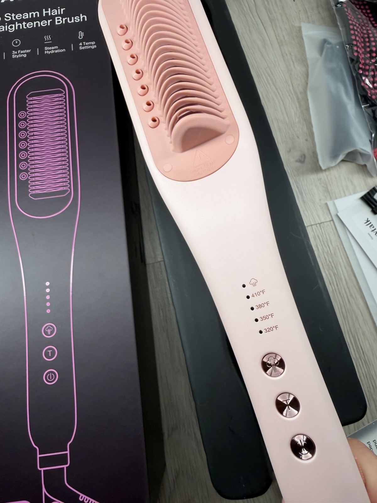 Wavytalk Pro Steam Hair Straightener Brush, Steamline Pro 3 in 1 Straightener