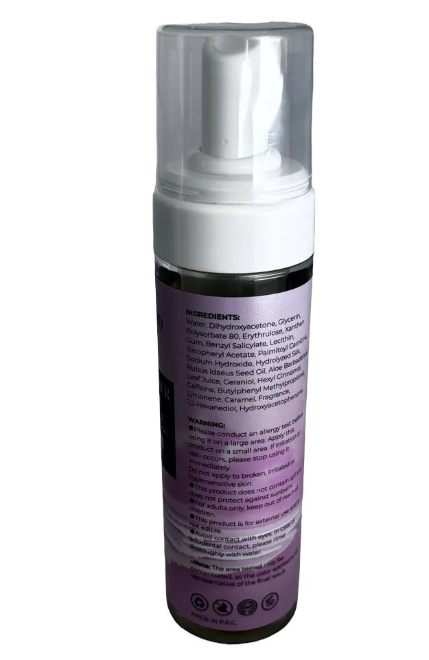 Self Tanning Mousse (Dark Tan) Foam Lasts 14 Days – 3x 6.7 oz Pump Tanner