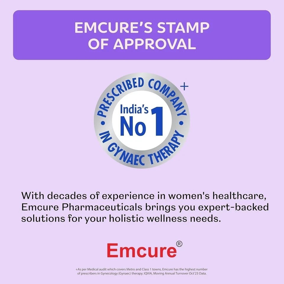 Emcure Arth Tender Breast Support, 1000mg Breast Care Capsules, 60 Veg Capsules