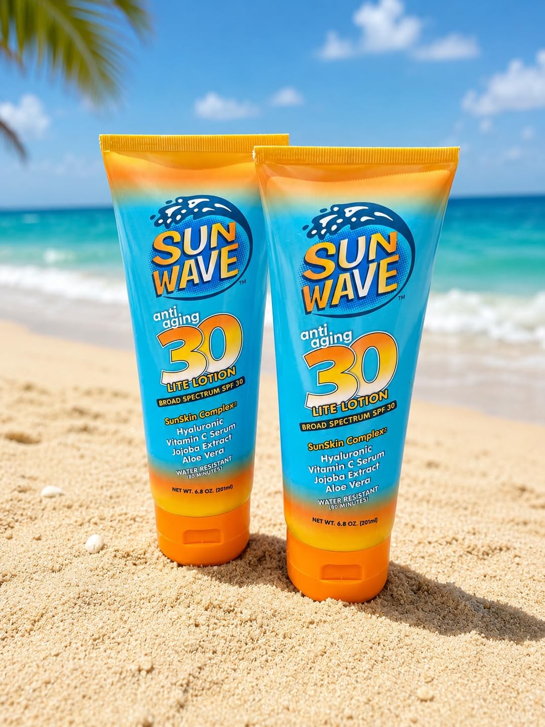 Sun Wave Anti-Aging Lite Lotion SPF 30 | SunSkin 6.8 Fl Oz (Pack of 1)