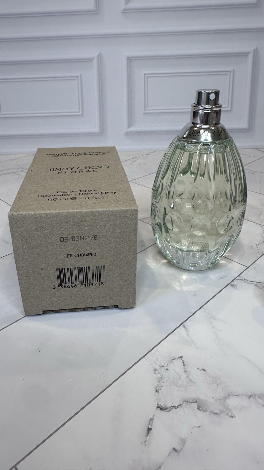 New Jimmy Choo Floral Tester No Cap 90 mL 3 fl oz