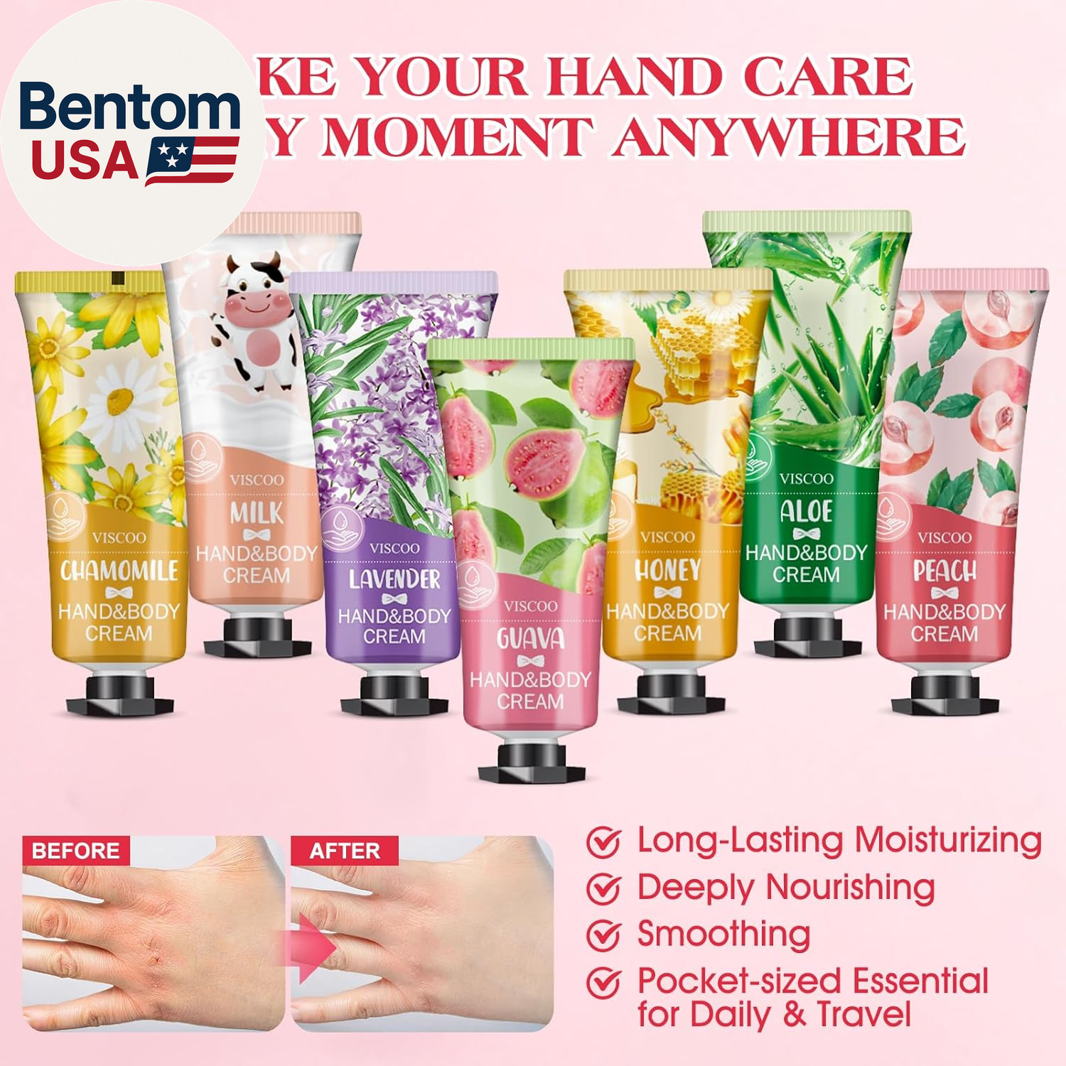 7 Pack Hand Cream Gifts Set for Women,Stocking Stuffers for Women,Teengirls,Chri