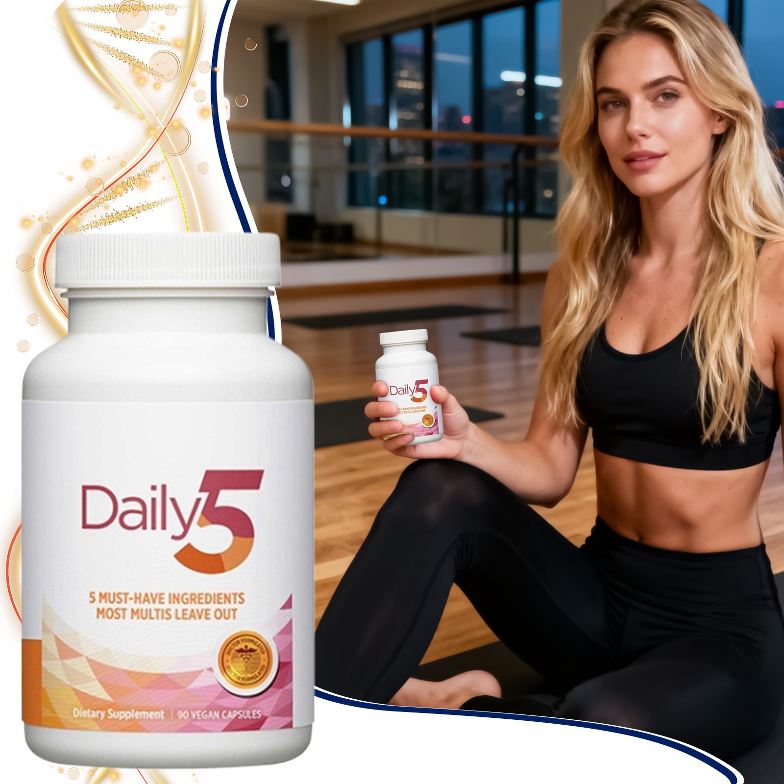 Doctors’ Preferred Daily5 90 Vegan Capsules Dietary Supplement 3PACK