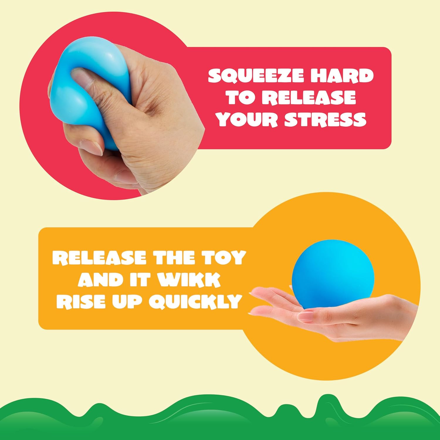 24-Pack Slow Rising Squishy Stress Balls 1.6in, Sensory Fidgets, Party Favor Set