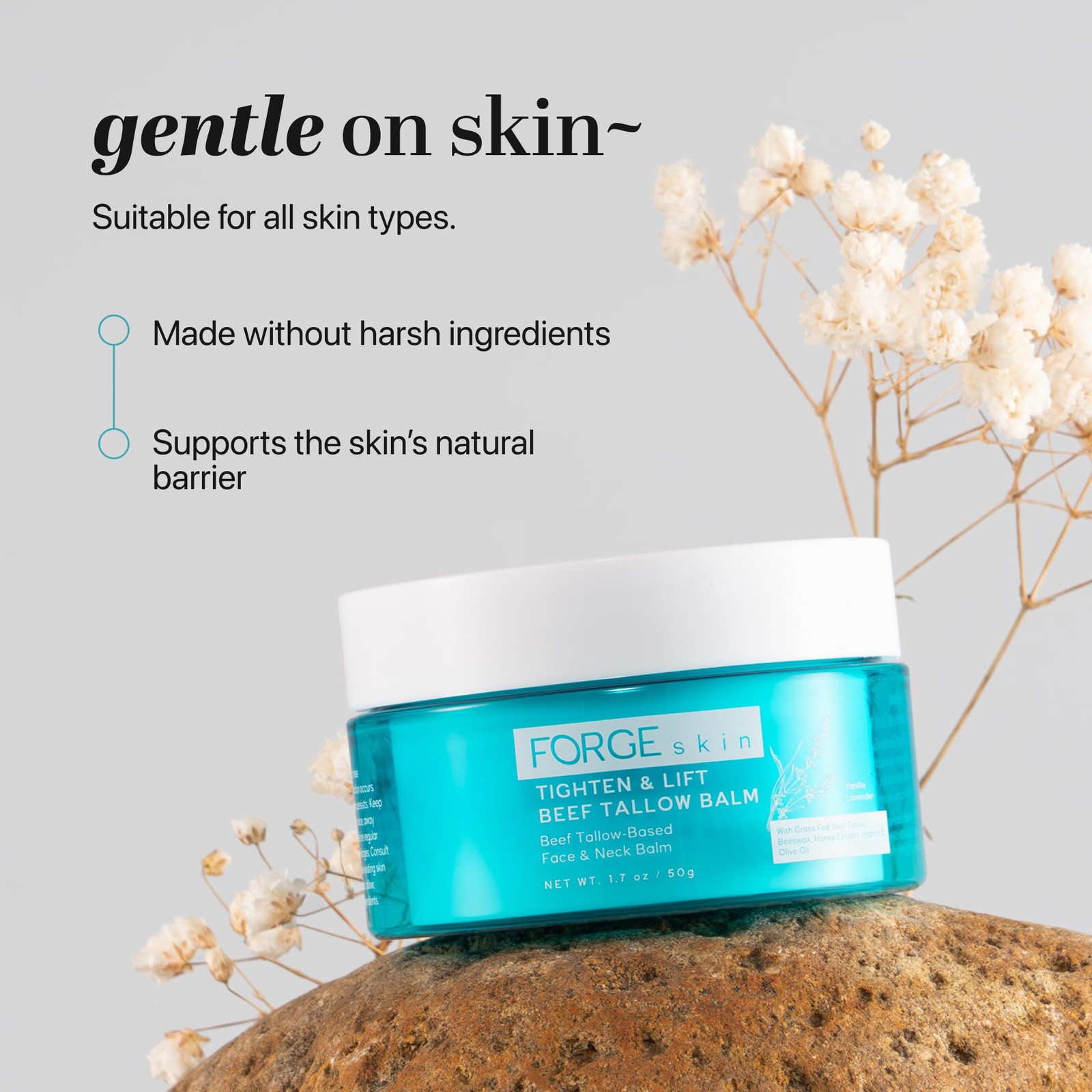 Forge Skin® Tighten & Lift Balm for Women [TALLOW-BASED] – Beef Tallow &…