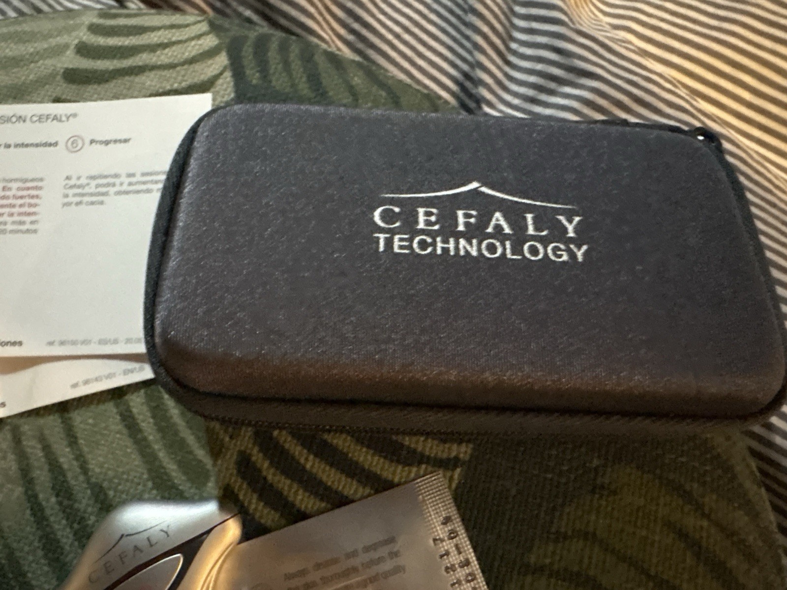 Cefaly Compact Migraine Treatment Device, Manual, Charger, Case And Box