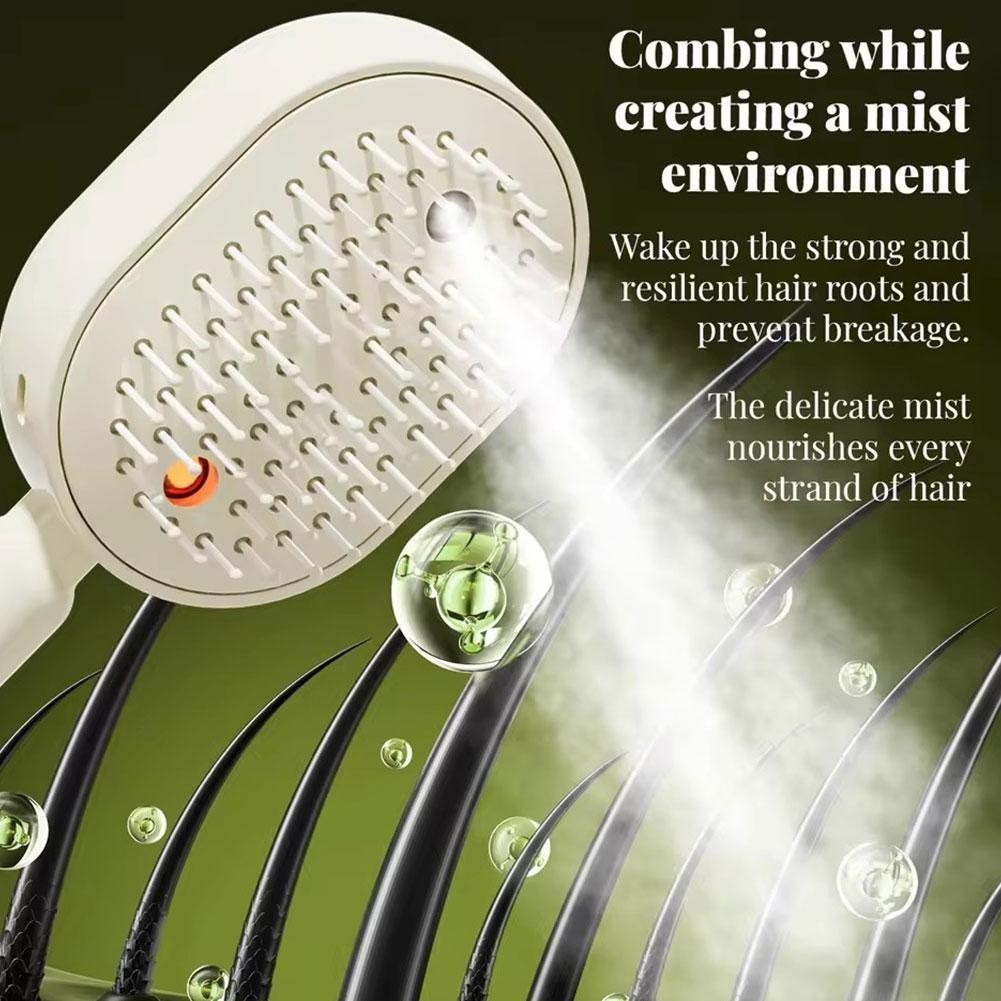 2026 New Electric Steam Brush, Electric Steam Brushs for Hair, Rechargeable