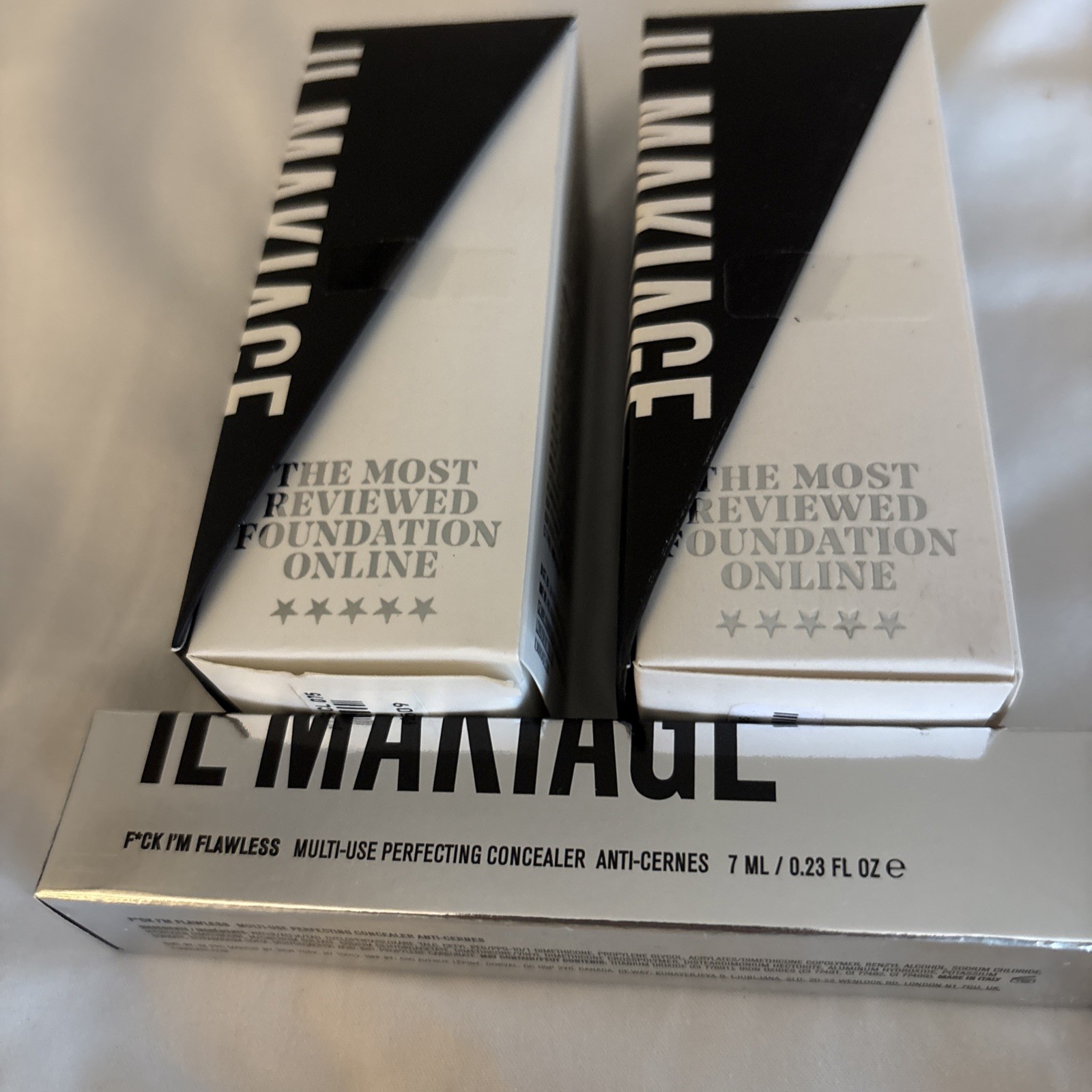 2 PK- WOKE UP LIKE THIS #CL075 BY IL MAKIAGE FLAWLESS FOUNDATION + CONCEALER NIB