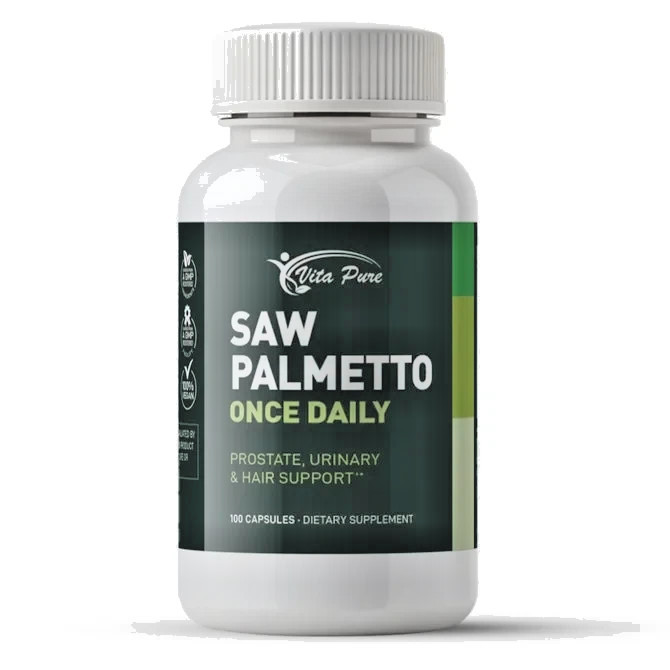 Pure Saw Palmetto Supplement for Prostate Health | 120 Capsules | Men’s Wellness