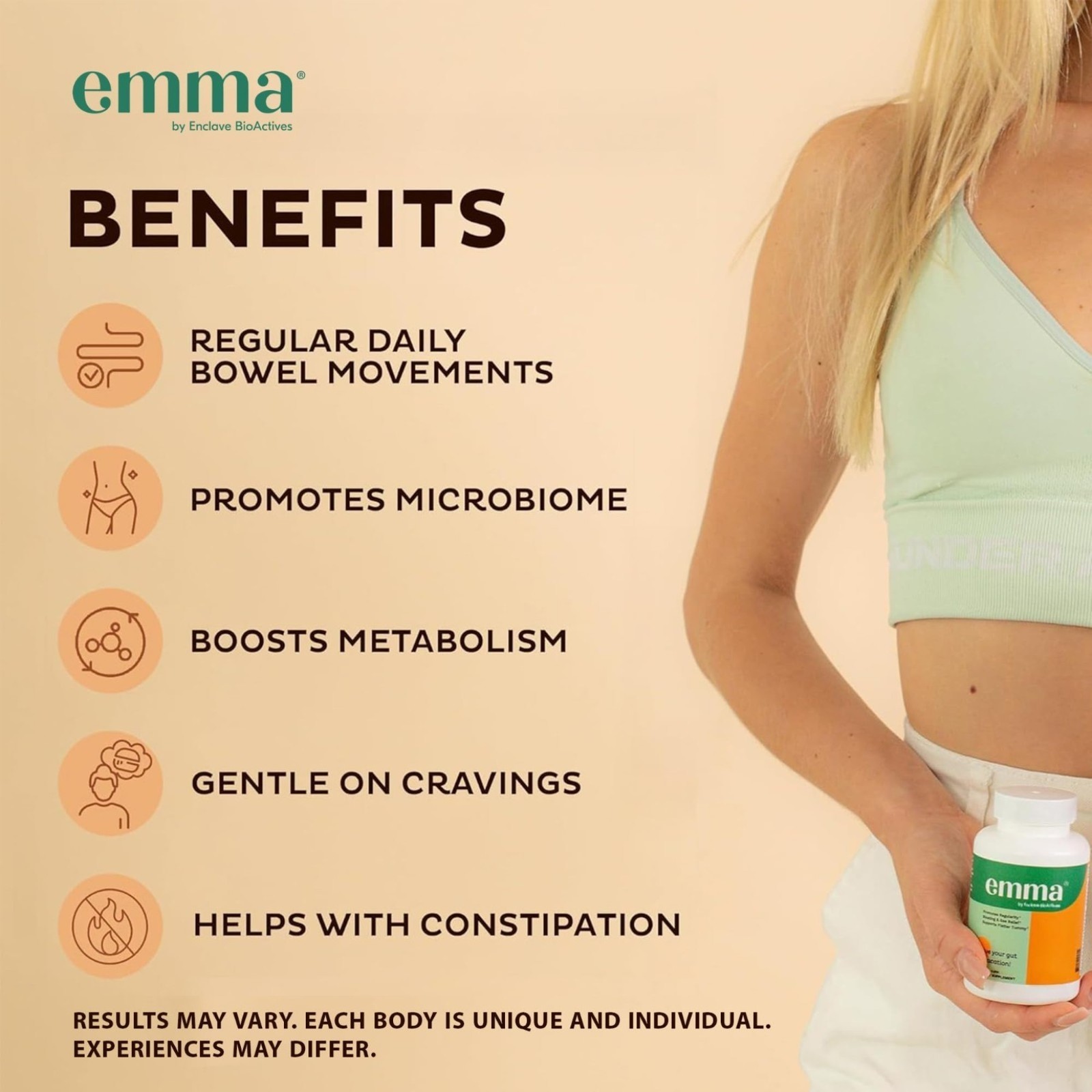 Gut Health Supplement for Bloating Relief & Leaky Gut 60 Capsules