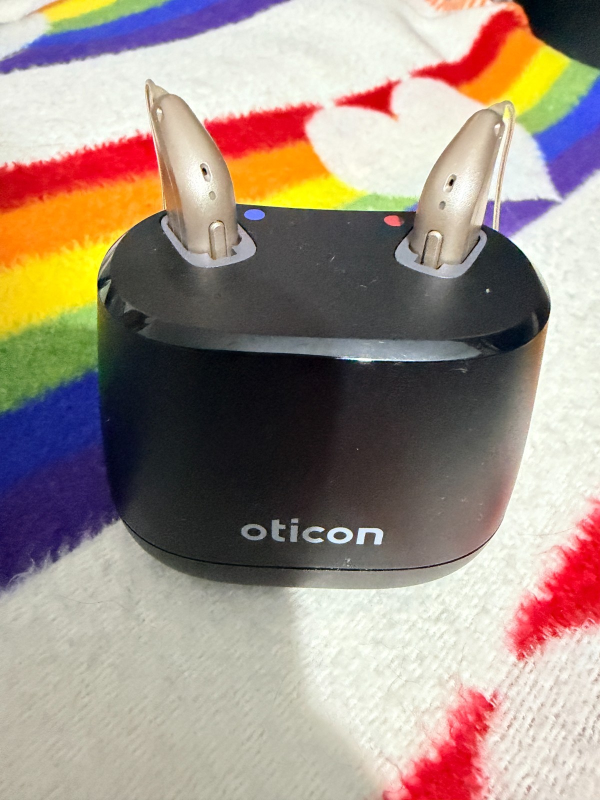 Oticon Intent 1 miniRITE Hearing Aids (PAIR) – USED– Charger Full Bundle