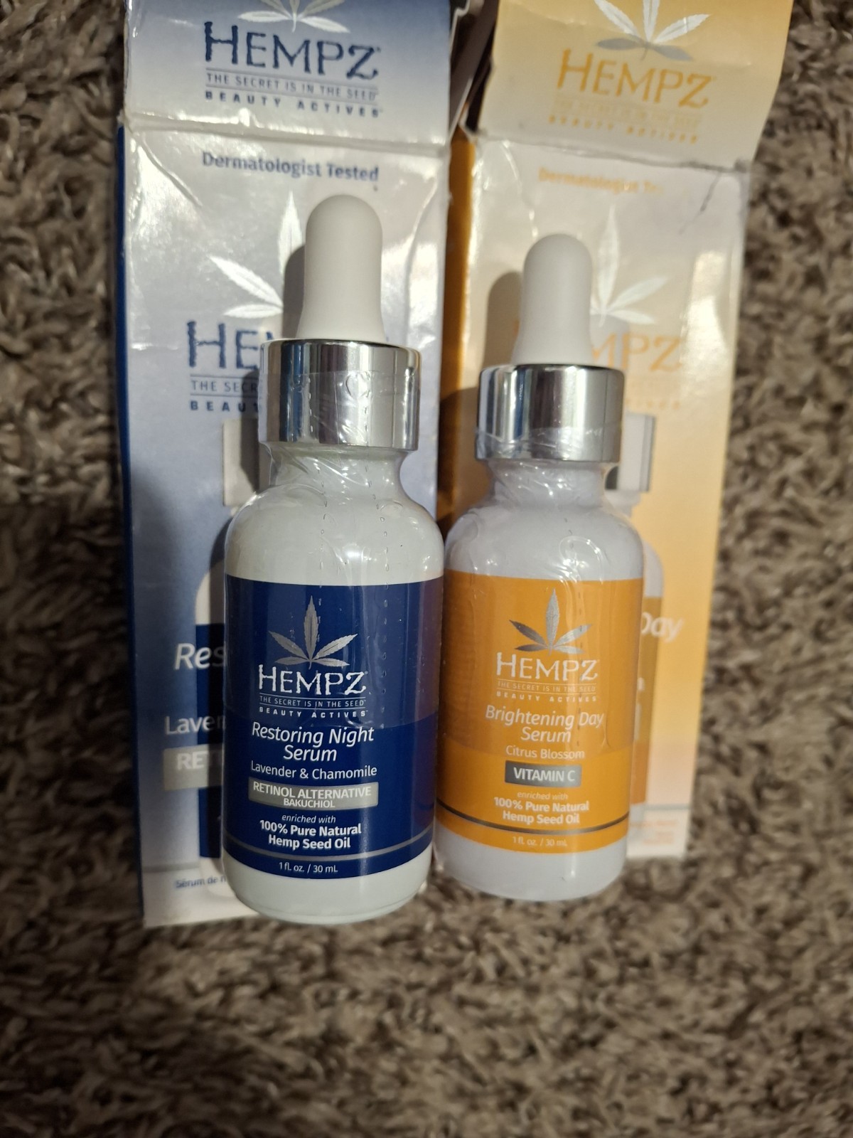 Hempz Beauty Actives Night Serum 1 fl oz Bakuchiol + Vitamin C Face/Neck