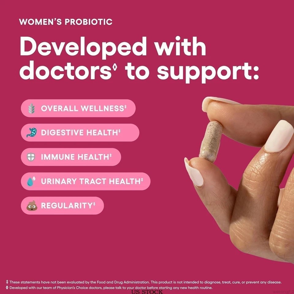 Physician’s Choice Women’s Probiotic | Organic Prebiotic 50 Billion CFU