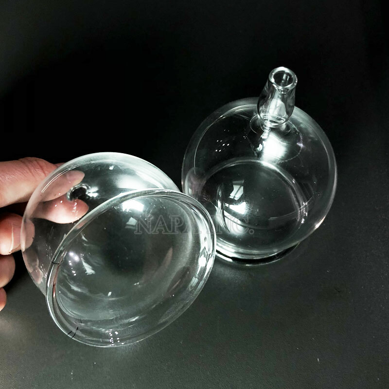 2PCS 6cm Glass Cupping Cups Replacement Cups For Vacuum Therapy Cupping Machine