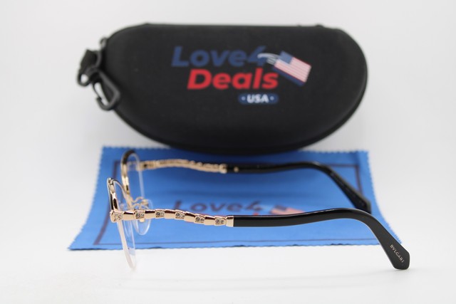 NEW BVLGARI BV 2239-B 2033 BLACK GOLD GUNMETAL AUTHENTIC EYEGLASSES 55-16