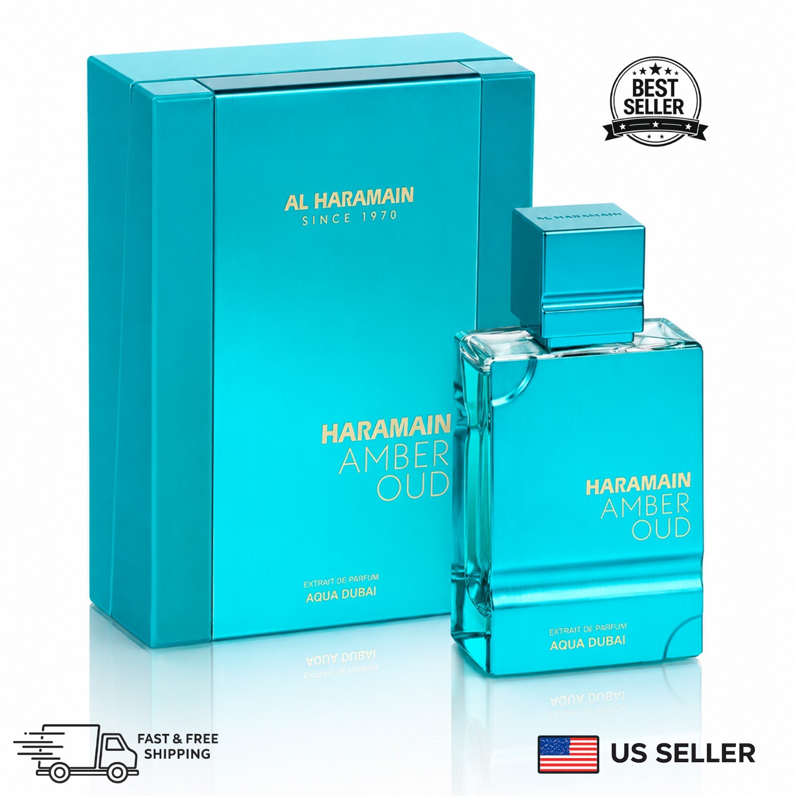 Al Haramain Unisex Amber Oud Aqua Dubai Extrait de Parfum Spray 2 oz / 60 ml
