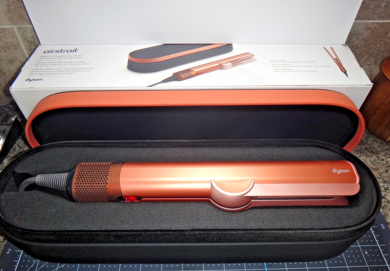 Dyson Airstrait™ dryer and straightener Special Edition Amber Silk