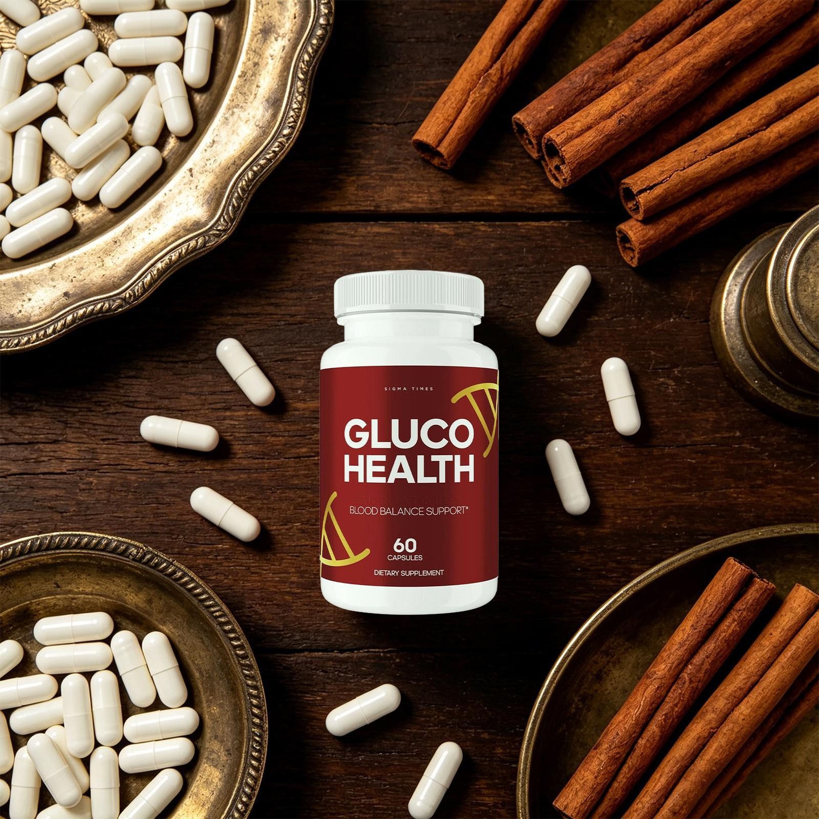 Gluco Health Capsules – GlucoHealth Balance & Blood Support Supplement 60ct