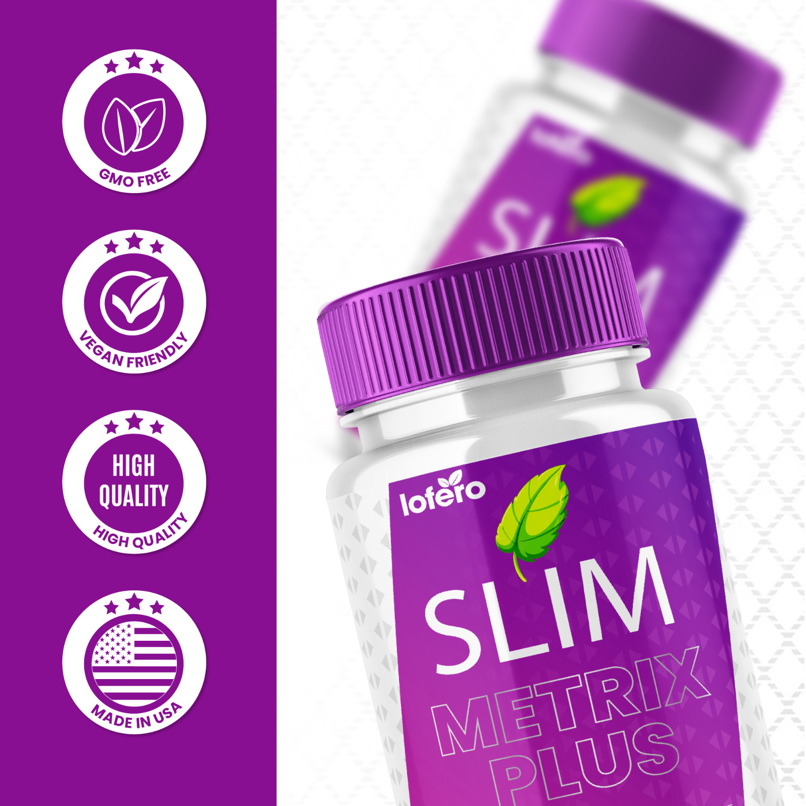 Slim Metrix Weight Loss Dietary Supplement Capsules SlimMetrix Diet Pill (60 ct)