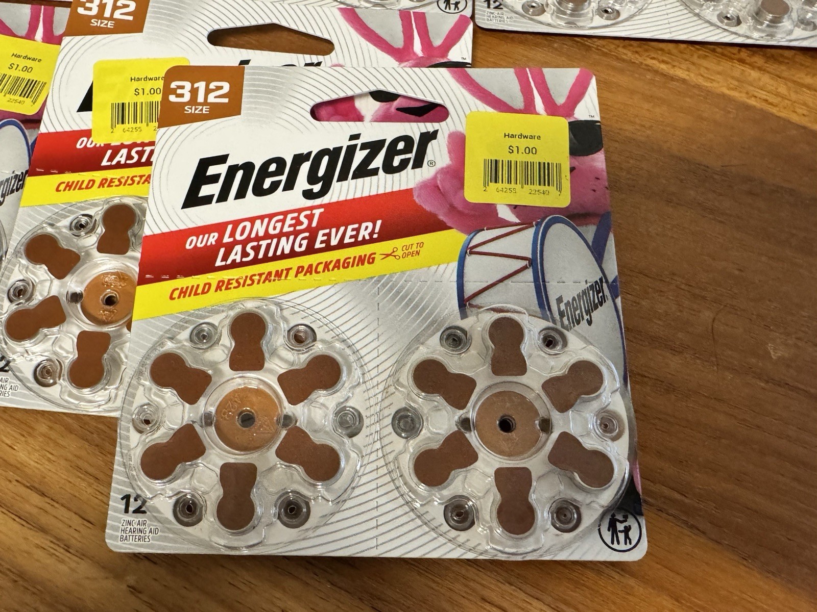 ENERGIZER 312 Battery LOT of 10 120 Total Exp 12/2029 120 Hearing Aid Brown Tab