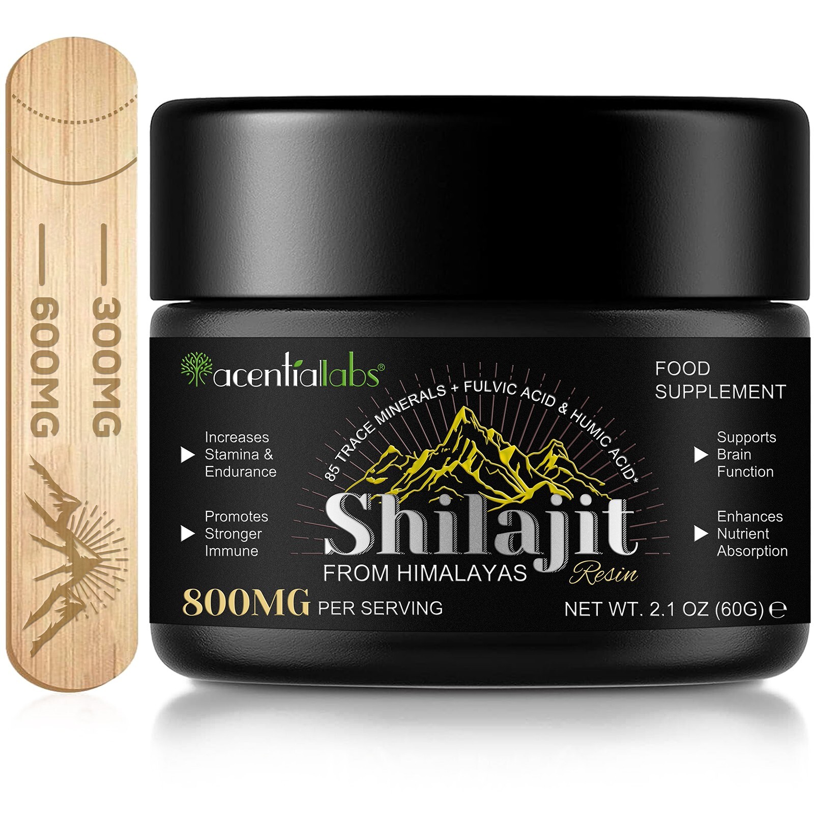 Pure 100% Himalayan Shilajit, Soft Resin, Organic, Extremely Potent, Fulvic Acid