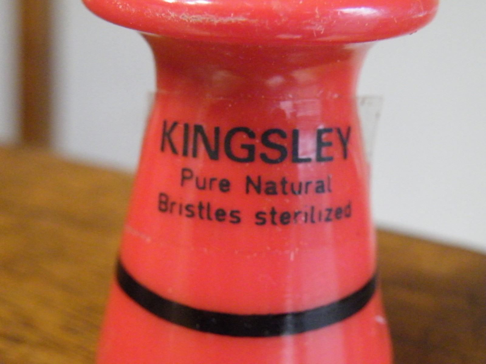 Vintage Kingsley Shaving Brush Pure Natural Bristles Made In Israel FREE SHIP