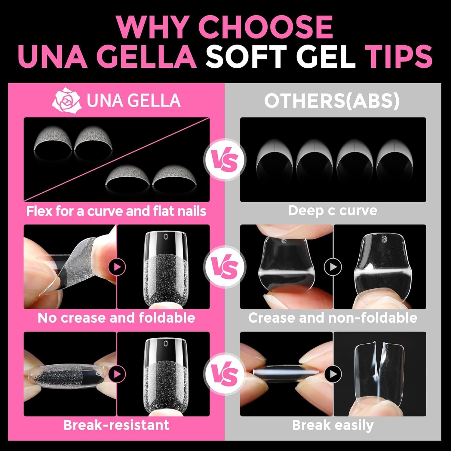 216 High-Quality Short Square Gel Nails – Easy Press-On for Home Manicures