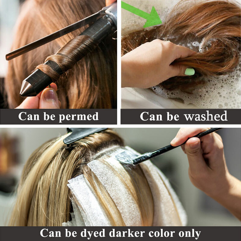 Thick Double Weft Seamless Clip In Real Remy Human Hair Extensions Full Head USA