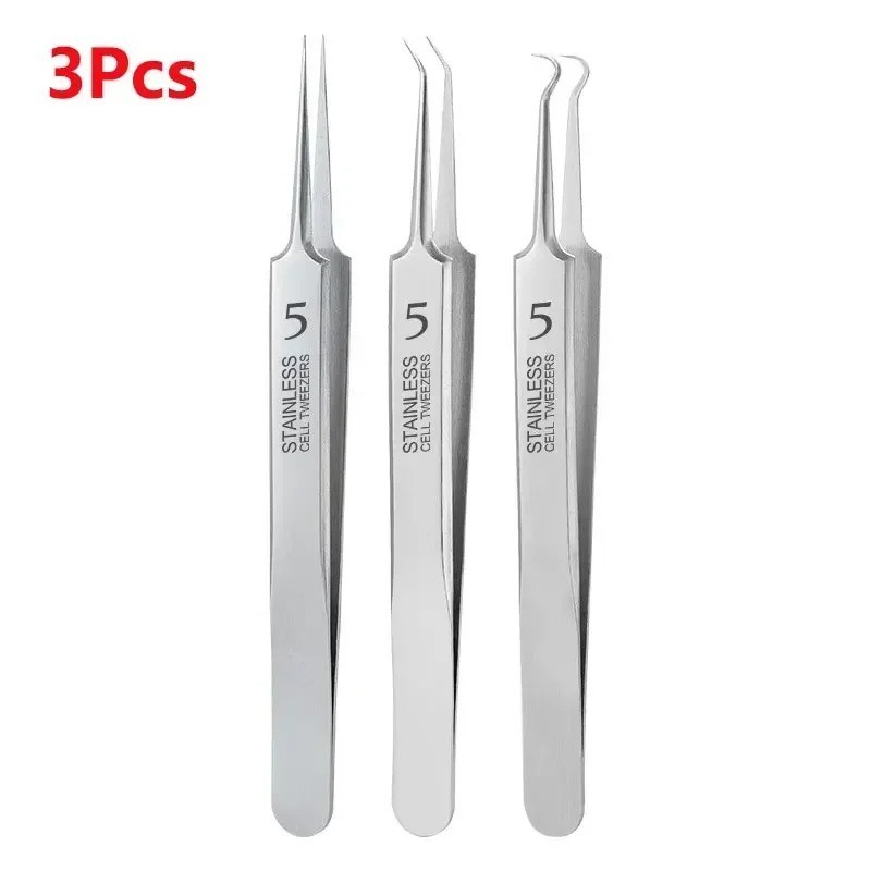 3Professional Tweezers Ultra-fine No. 5 Acne Blackhead Removal Beauty Salon Tool