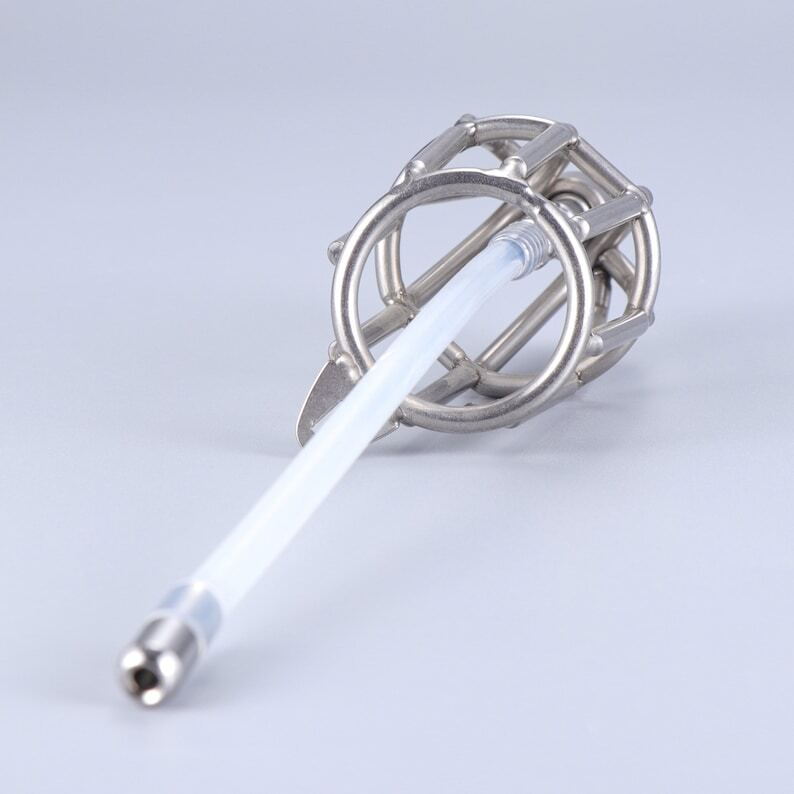 Stainless Steel Chastity Cage 6cm Length 3.2cm Inner Diameter Lockable Male