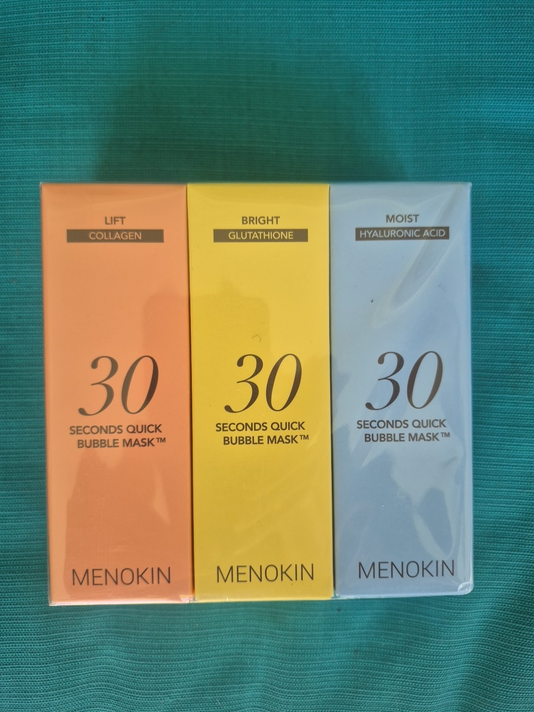 NEW- 3 Pack Menokin 30 Seconds Quick Bubble Masks – SEALED- EXP-2028!!!