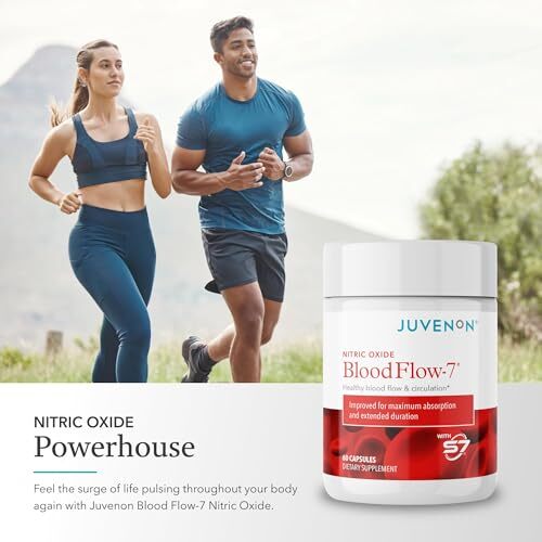 Juvenon BloodFlow-7 Nitric Oxide Supplement with Nitrosigine 60 Count (Pack of 3