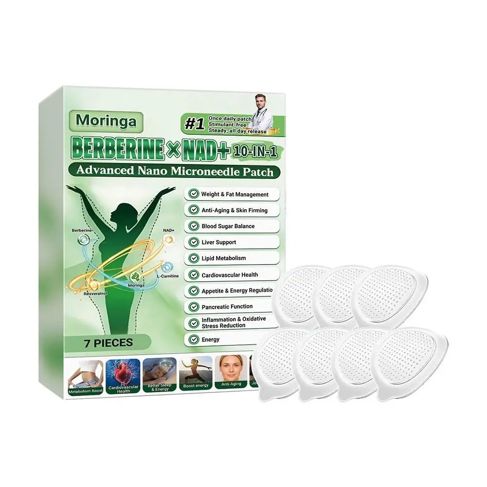 50% OFF Moringa Berberine x NAD+ 10-in-1 Advanced Nano Microneedle Patches New**