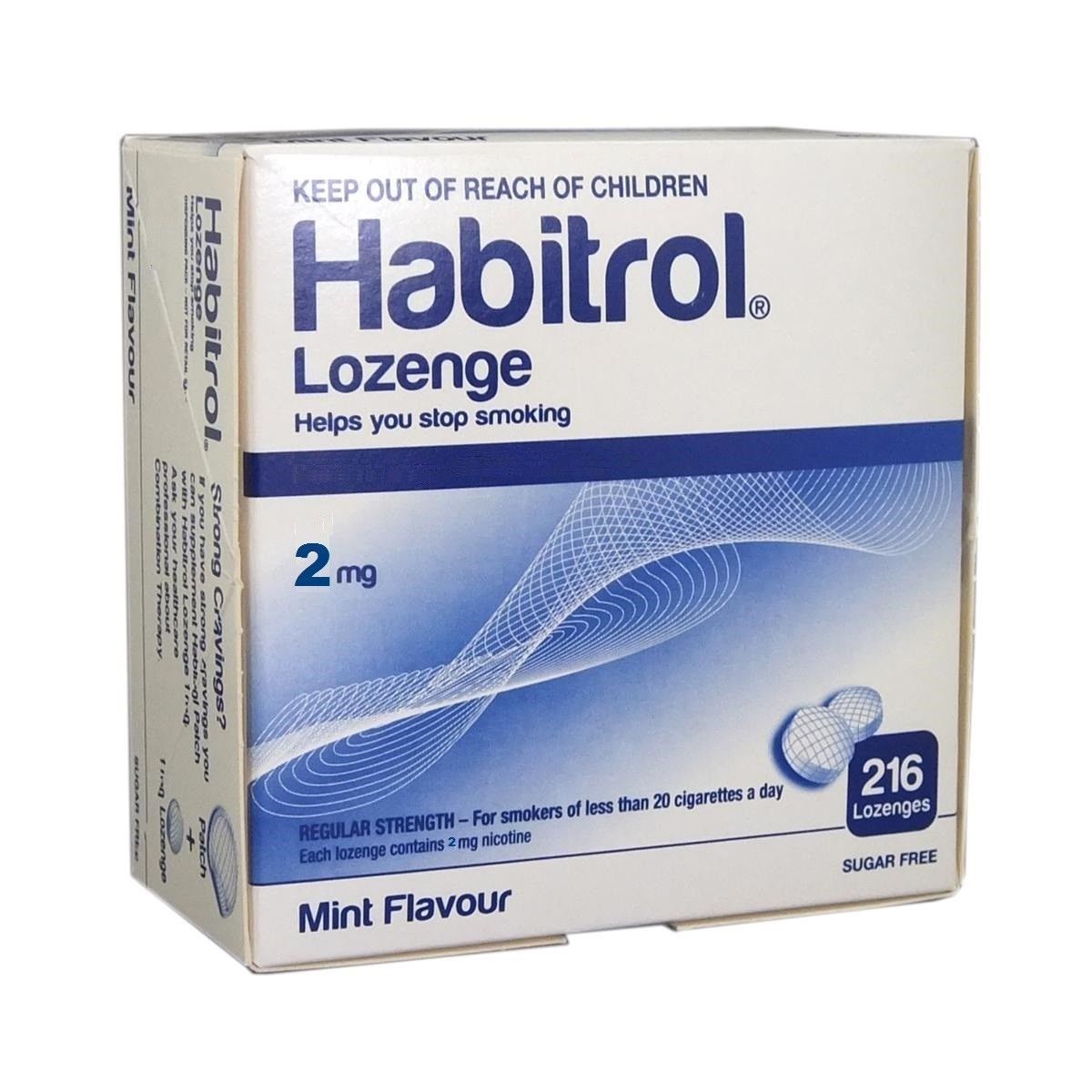 Habitrol Nicotine Lozenge 2mg Mint Flavor 3 boxes 648 Pieces Sugar Free FRESH