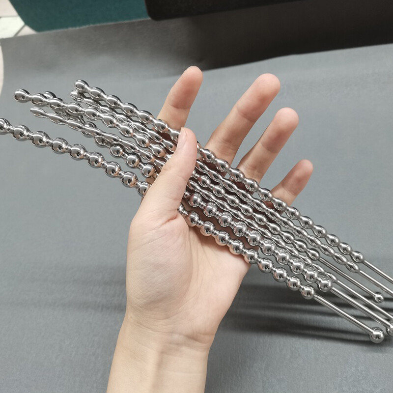 Male Stainless Steel Long Sounds Sounds Beads Sounding Rod Insert Plug Enhancer