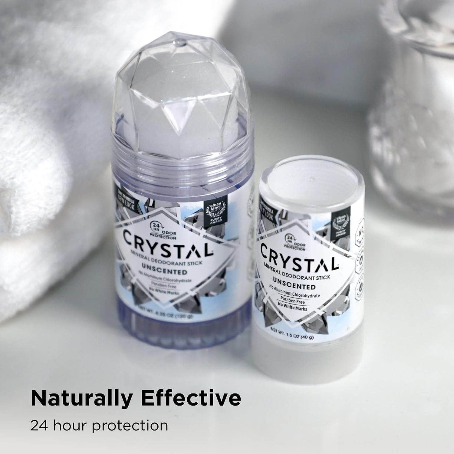 CRYSTAL Deodorant Stick (30003), Unscented, 4.25 Ounce