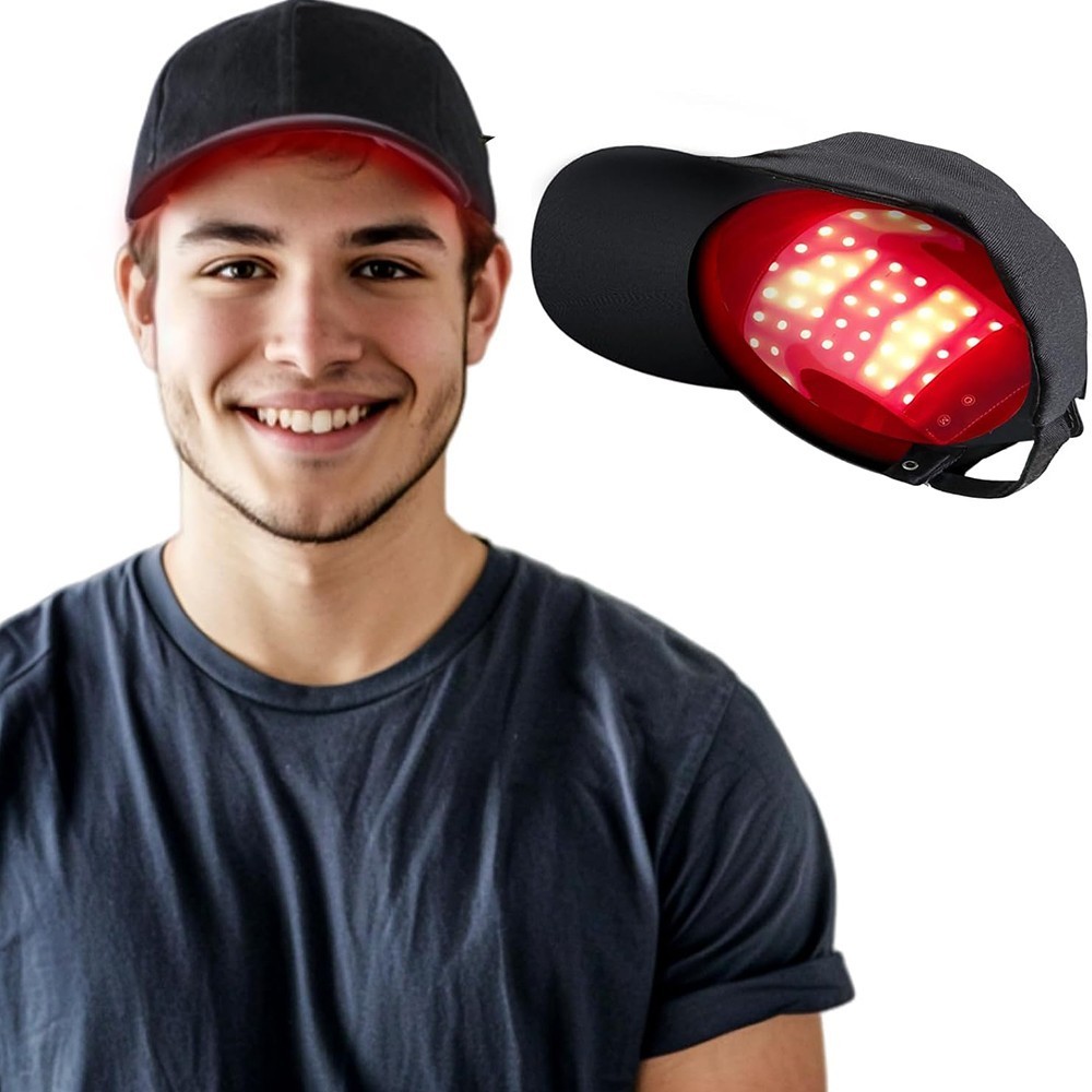 660nm Red LED Light Therapy Hat Hair Regrowth Hair growth Anti-Hair Loss Cap US