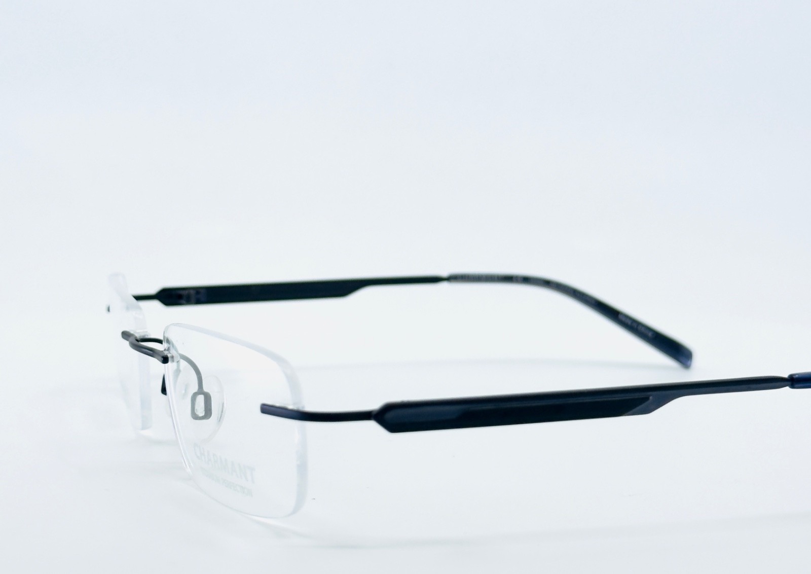 CHARMANT CH11915 BK Black Unisex Rimless (Chassis) Eyeglasses N/A-19-135 B:N/A