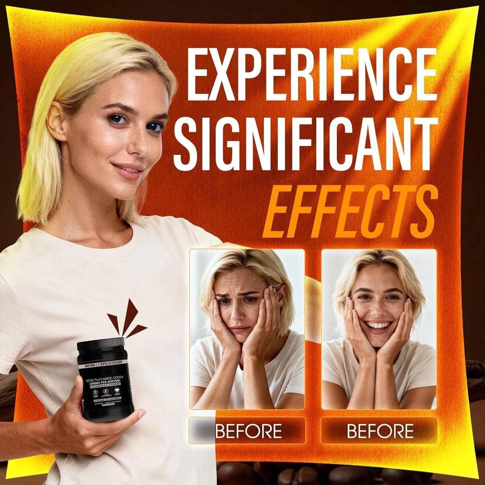 3Packs Black Forest High Flavanol Cocoa Powder And Flavonoids Supplements 1200mg