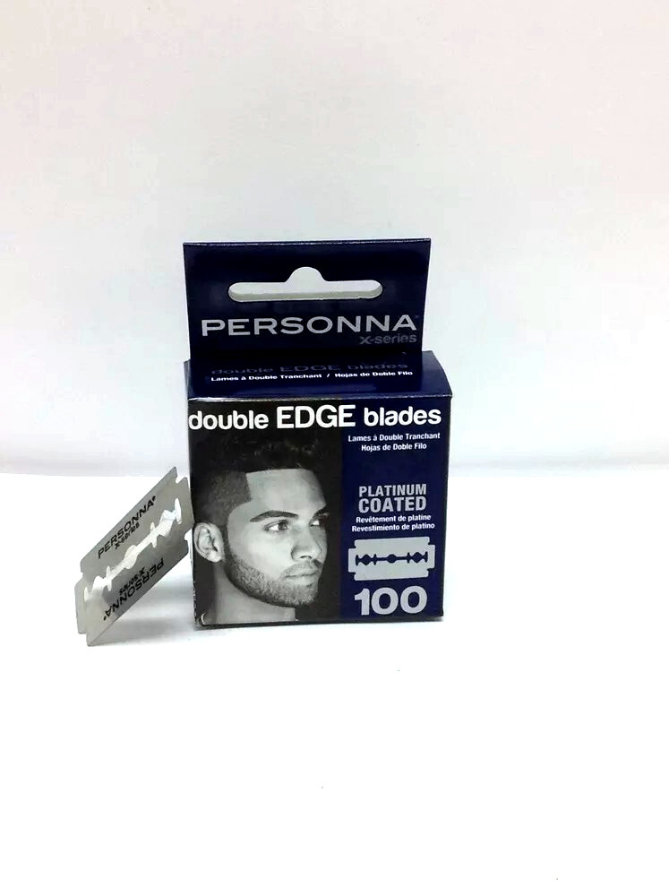 100 Personna X Double Edge Safety Razor Shaving Blades made in Israel