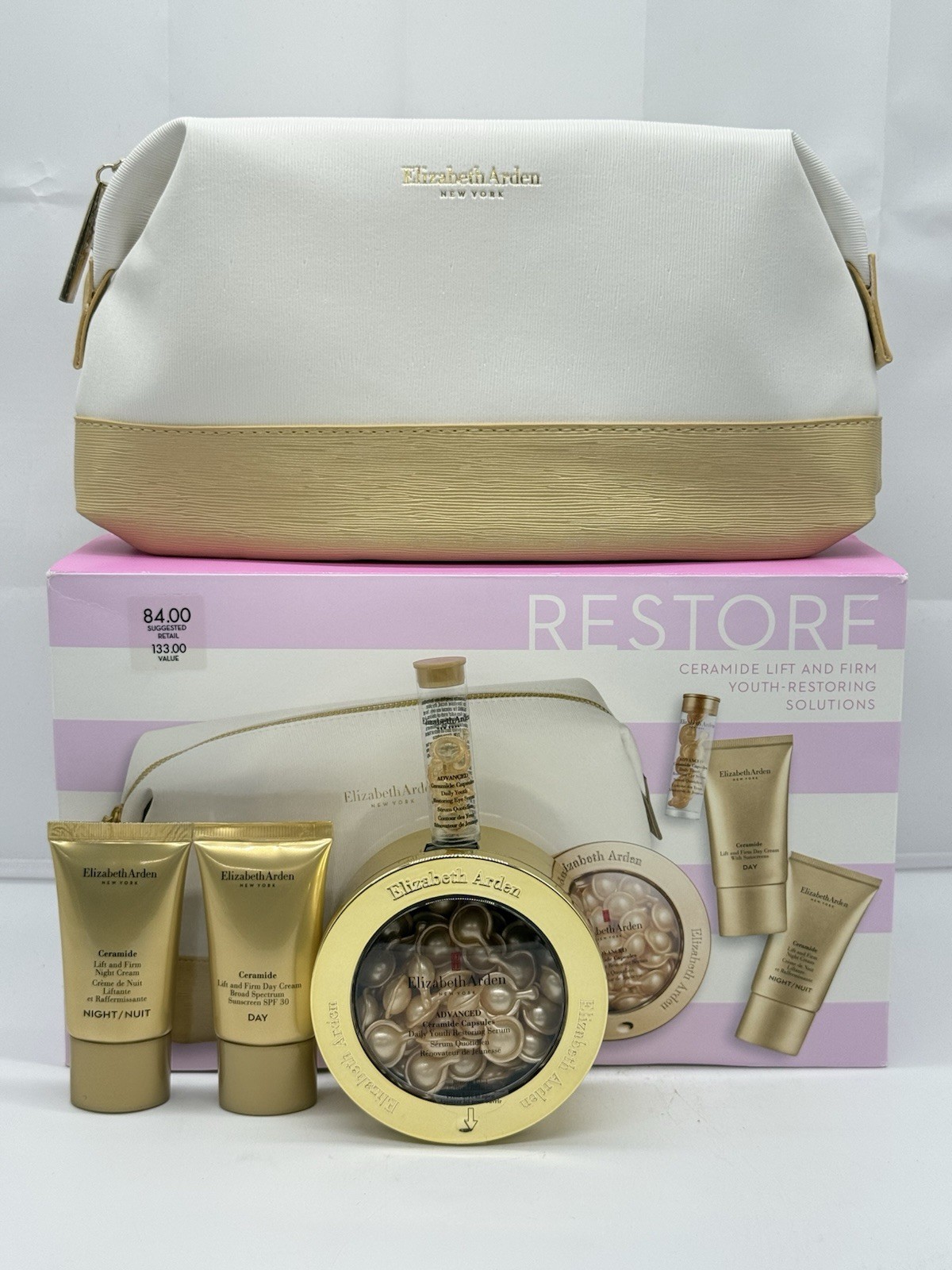 Elizabeth Arden Ceramide Lift & Firm Youth – Restoring Set (4 Pcs + 1 Bag)