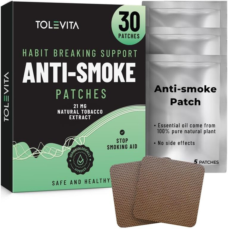 Anti-Smoke Herbal Patches 21 Mg | Quit Smoking Patches to Help Reduce Cravings |