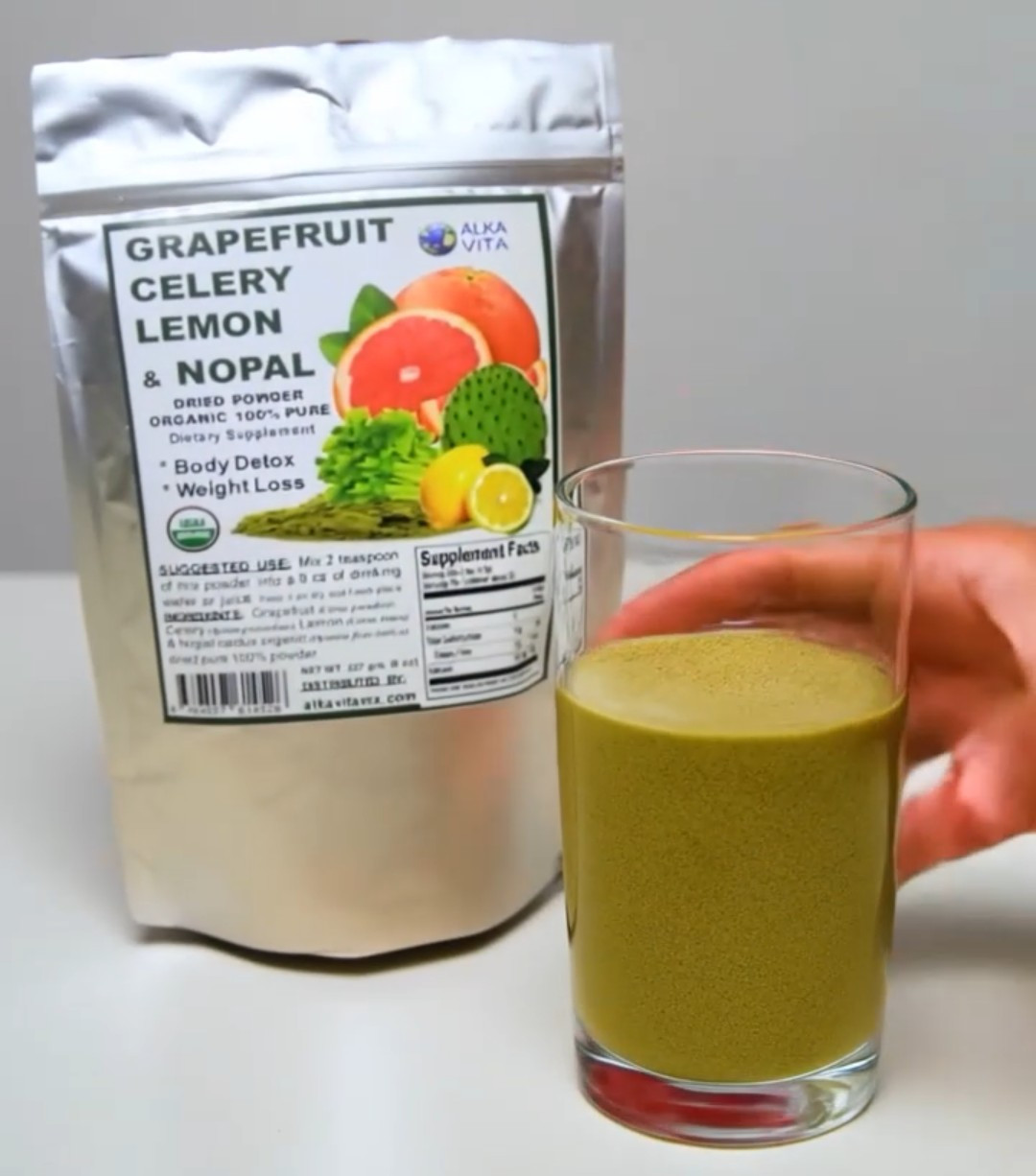 Grapefruit Nopal Celery Lemon Weight Loss Pure Dried Powder Nutri Food ALKAVITA